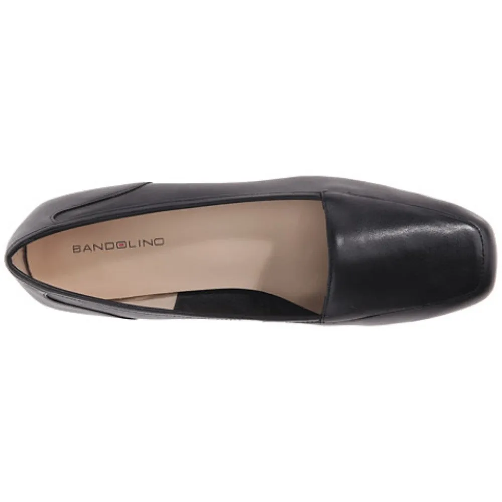 Bandolino Liberty Black Leather Loafer Flat