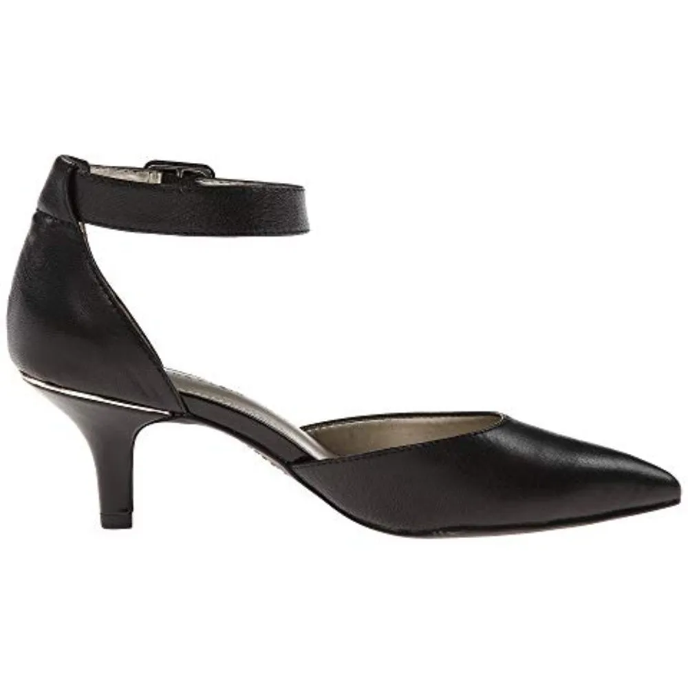 Fabulist Black Leather Anne Klein Pumps