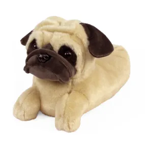 Novelty Slippers JulesRoche Pug Design Plush Padding