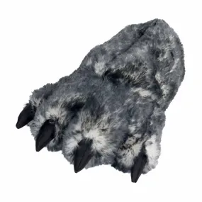 Novelty Slippers JulesRoche Wolf Paw Faux Fur Design