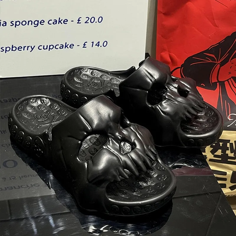 Skull Design Slippers
