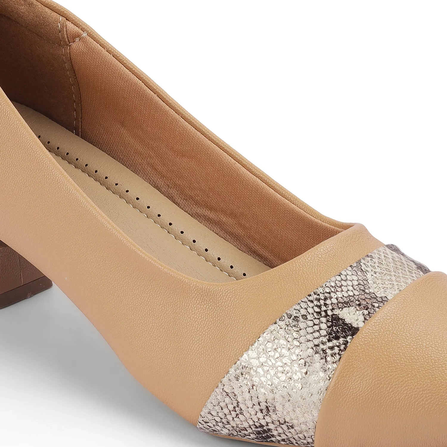 Tresmode Frankfort Beige Women's Dress Kitten Heel Sandals