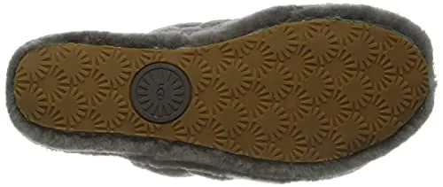 UGG Women's Fluff Yeah Slide Slipper, Charcoal, 8 M US